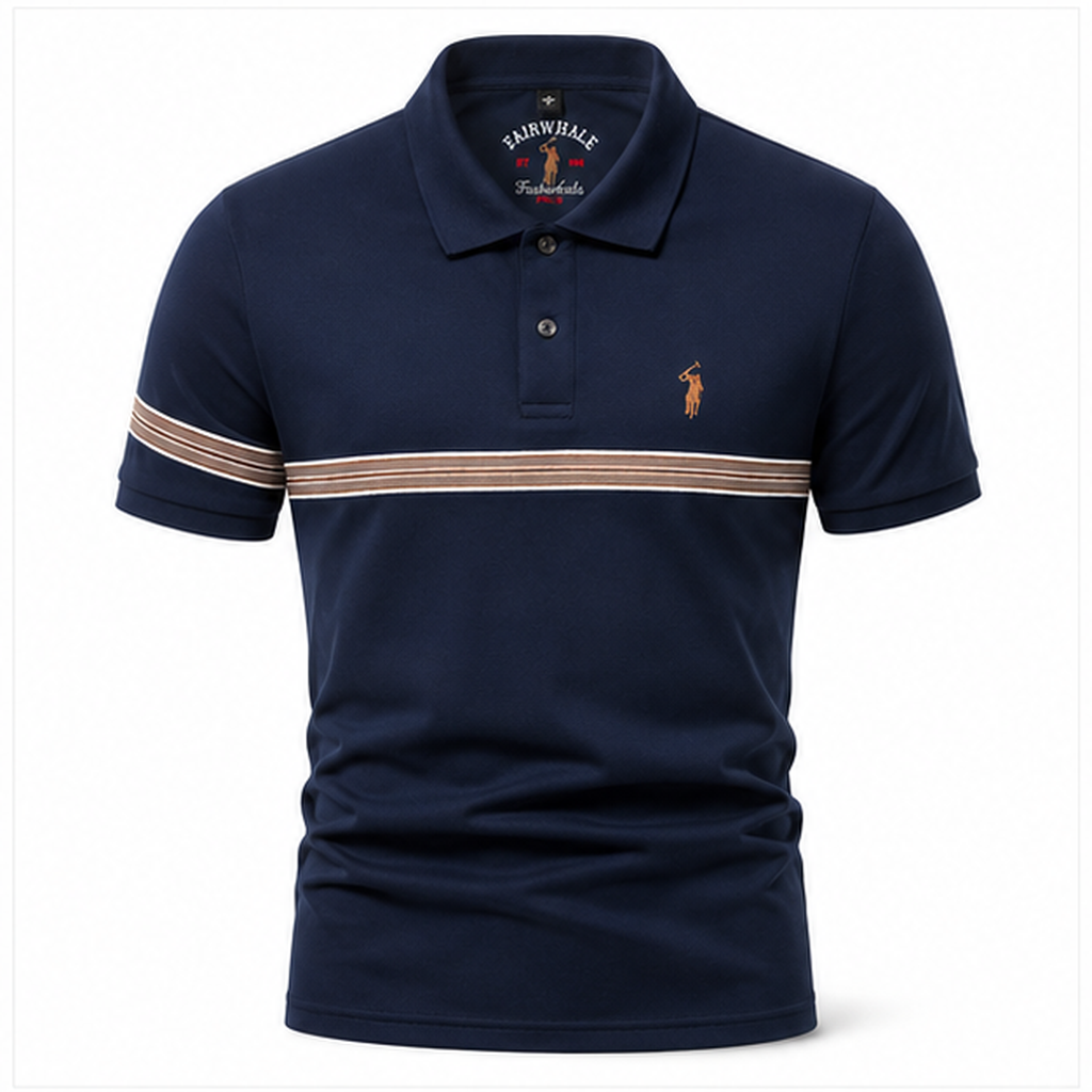 Herren Poloshirt – Streifen-Detail