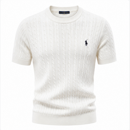 Herren Strickshirt – Zopfmuster