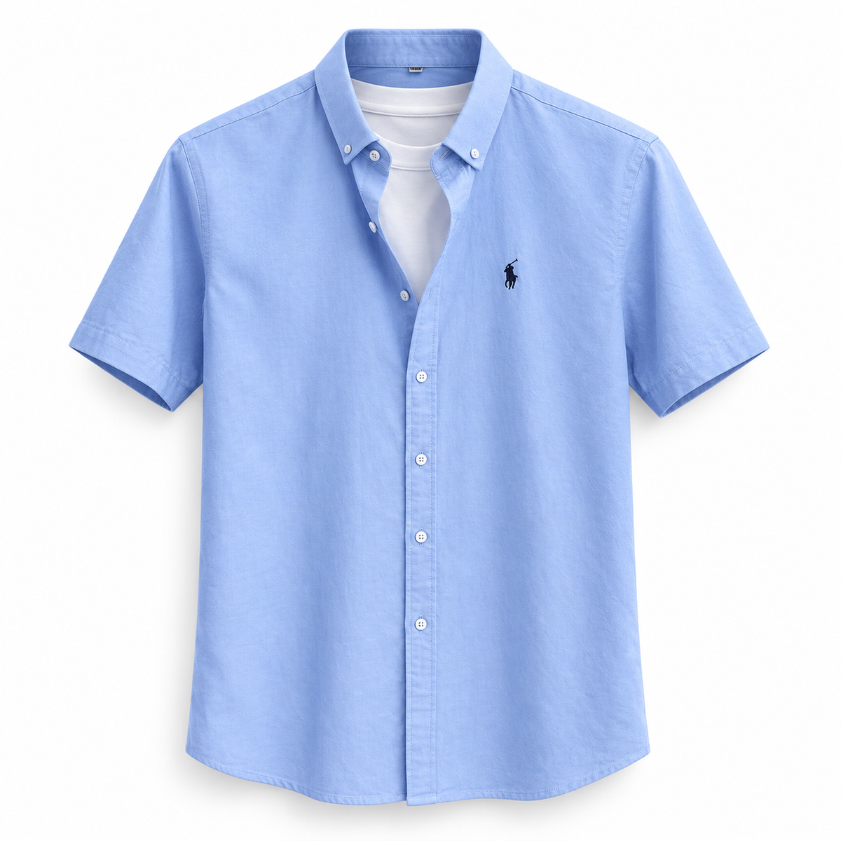 Herren Kurzarmhemd mit Button-Down-Kragen