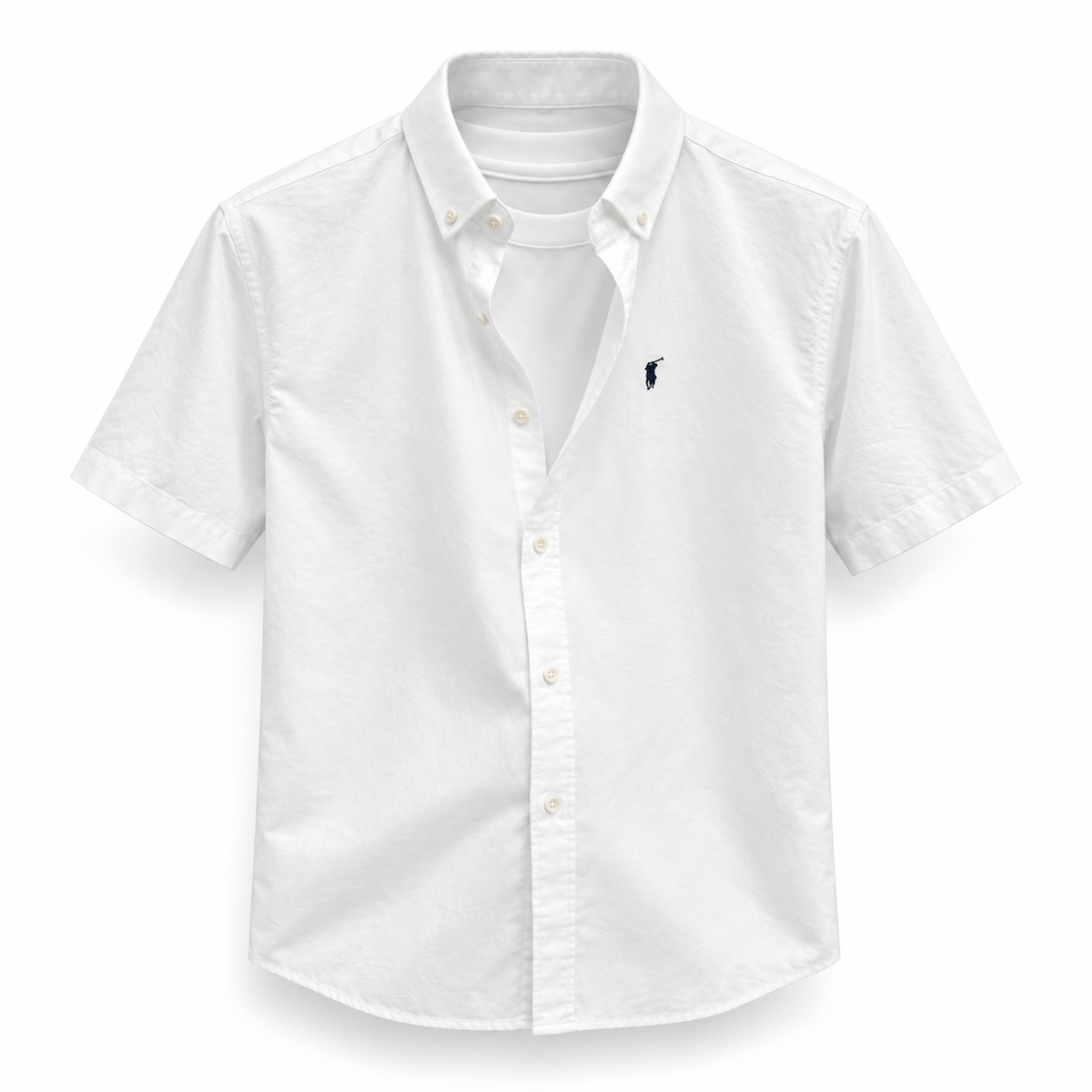 Herren Kurzarmhemd mit Button-Down-Kragen