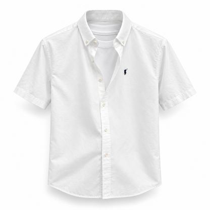 Herren Kurzarmhemd mit Button-Down-Kragen