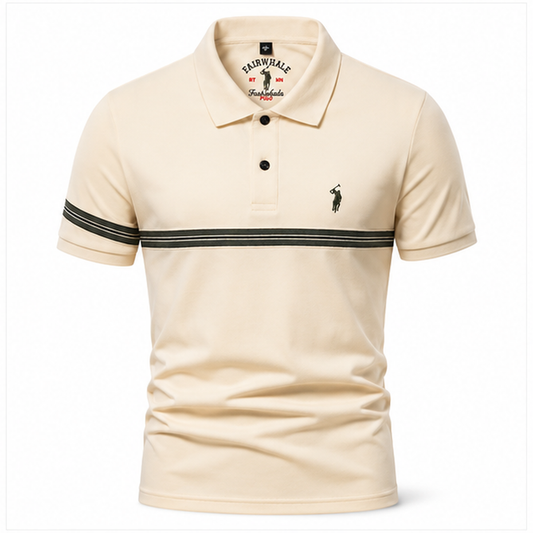 Herren Poloshirt – Streifen-Detail