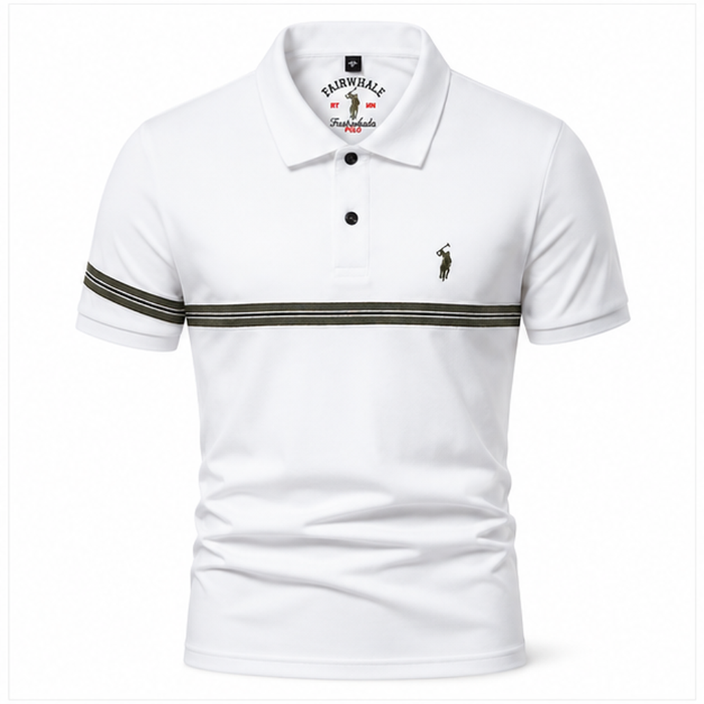 Herren Poloshirt – Streifen-Detail