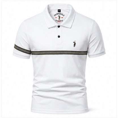 Herren Poloshirt – Streifen-Detail