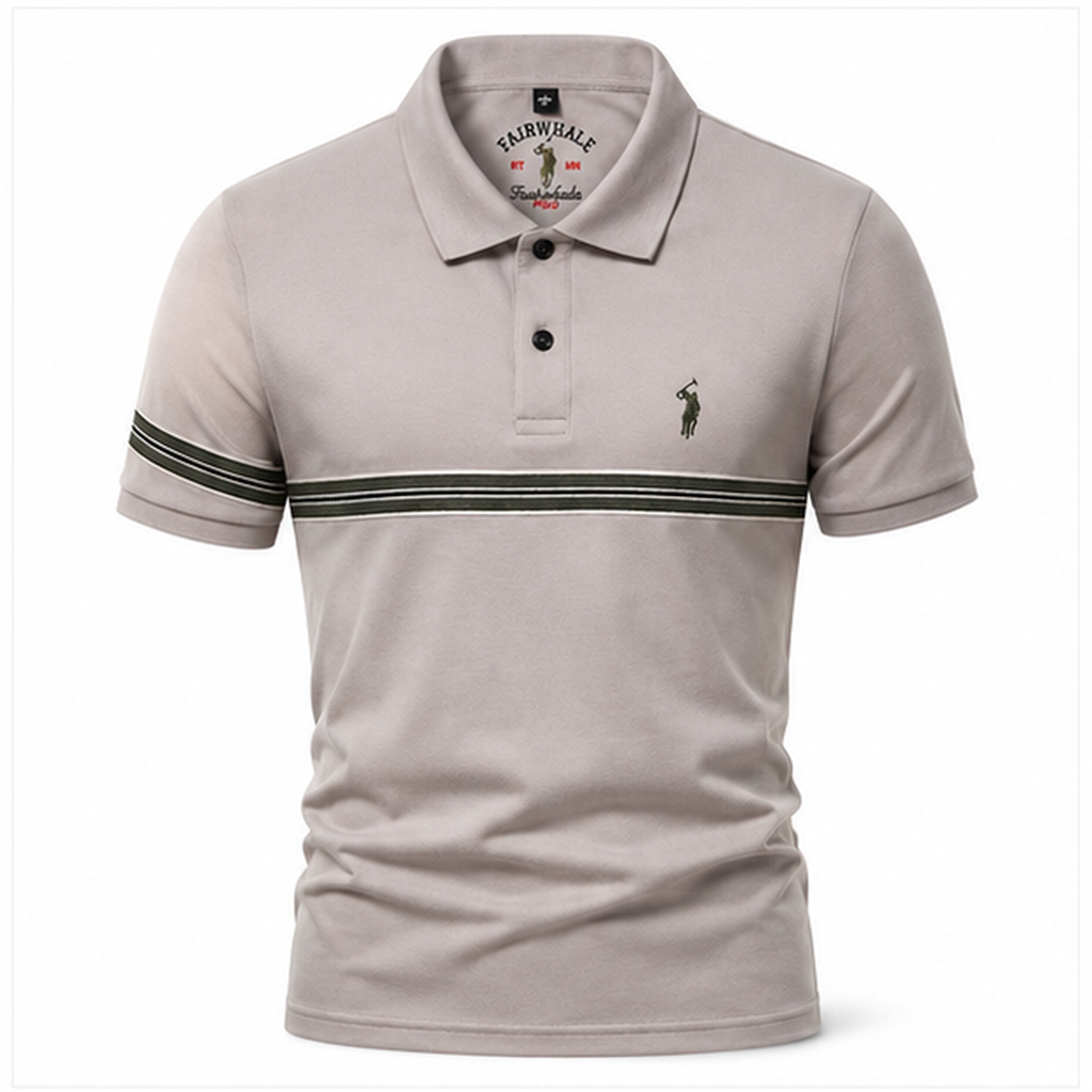 Herren Poloshirt – Streifen-Detail